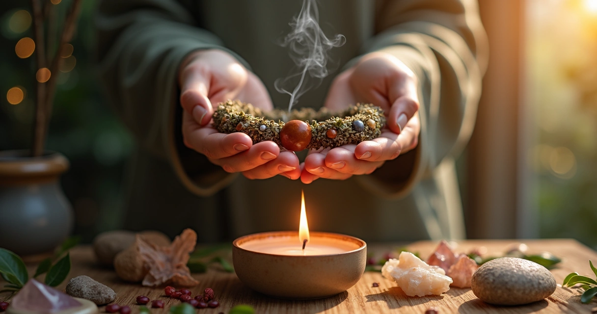 Ritual espiritual para energizar pulseira de proteção natural 