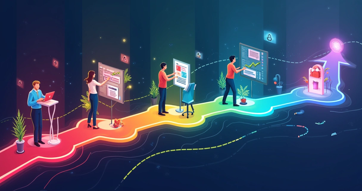 Ilustração de etapas para enriquecer o CRM 