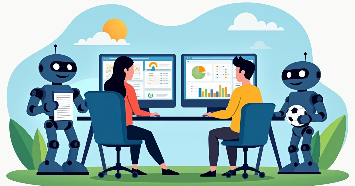 Robôs apostas esportivas IA iniciantes recebendo dados 