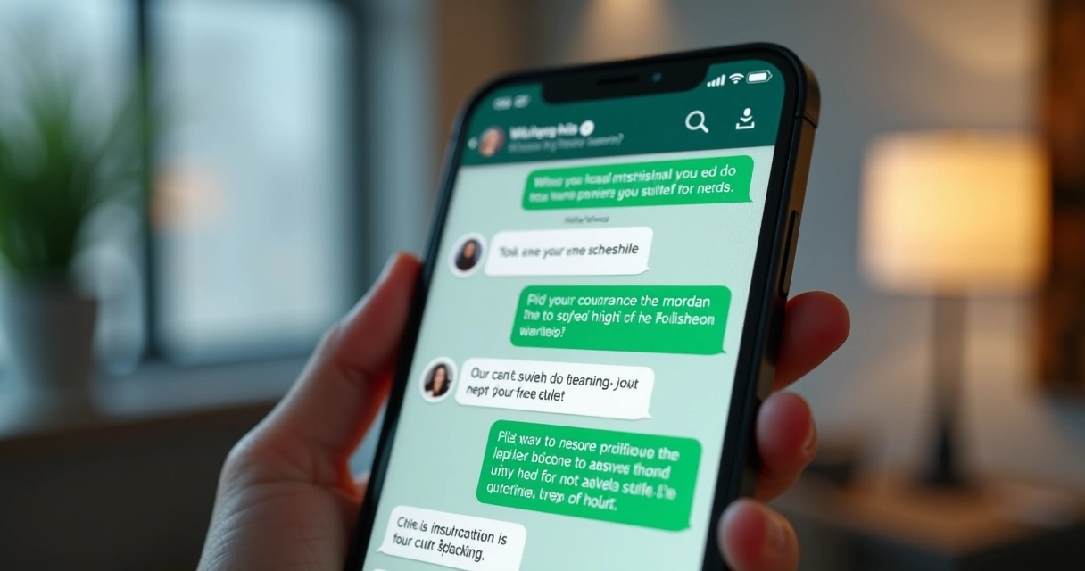 Interface de chatbot com inteligência artificial no WhatsApp
