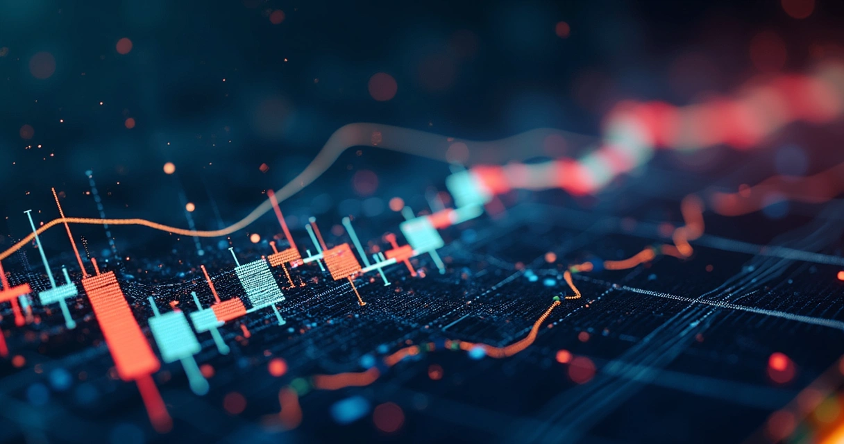 Comparação visual detalhada entre bot de trading grid e bot DCA com gráficos e interface digital 