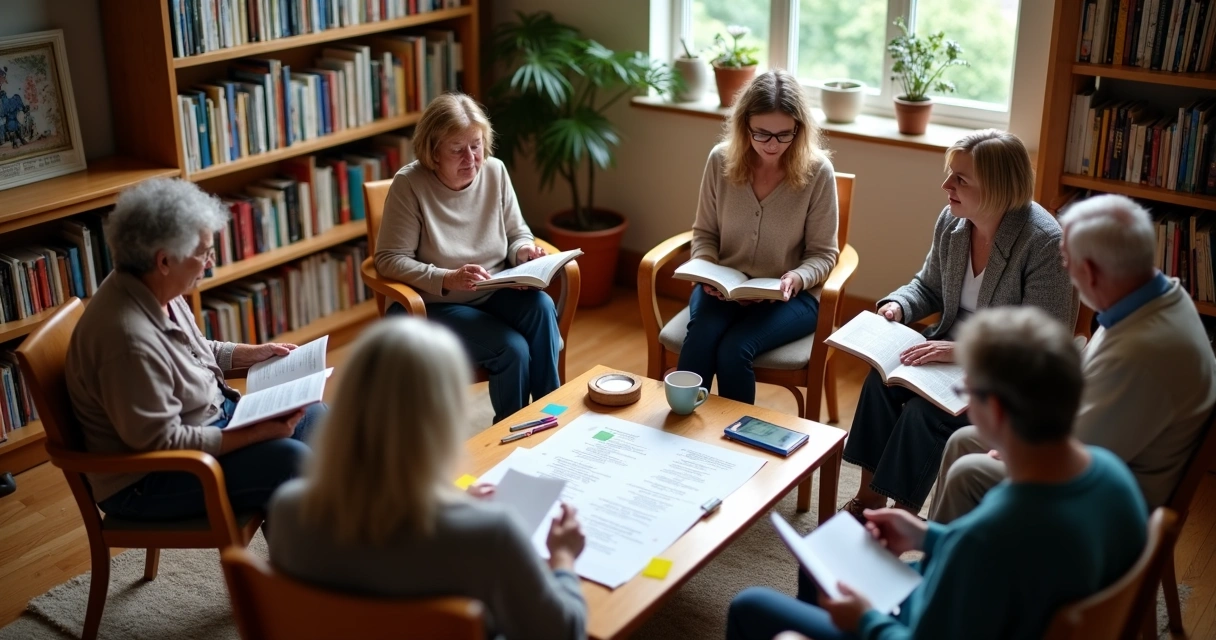Roda de leitura terapêutica 