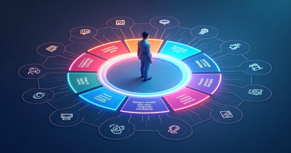 Design de roda mostrando intenções e sentimentos de busca 