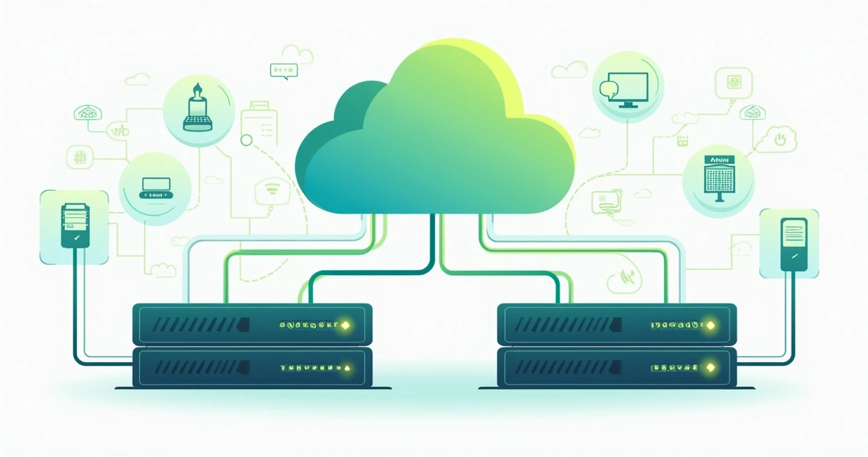 Roteadores e firewalls redundantes conectados em nuvem 