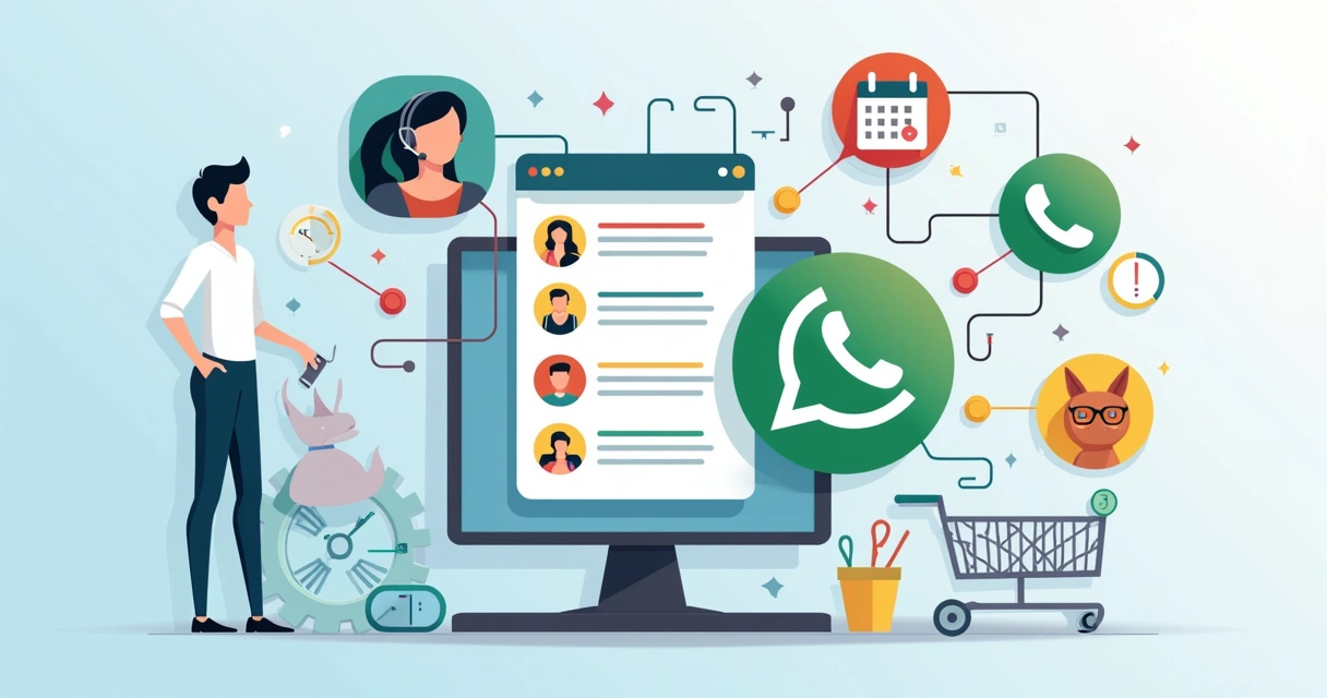 Fluxo de roteamento automático entre setores no WhatsApp 