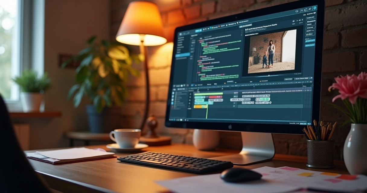 Página de roteiro de vídeo gerado por inteligência artificial 