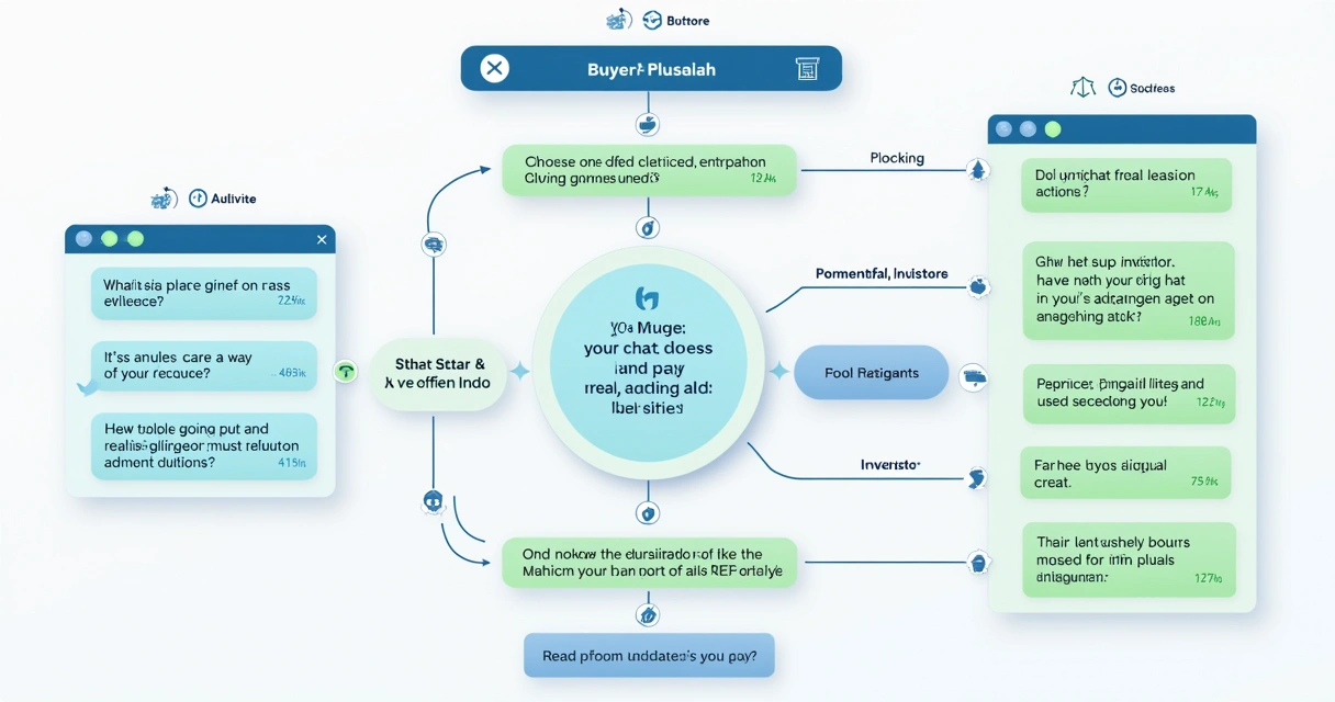 Fluxo de diálogos de chatbot com opções para lead selecionar 