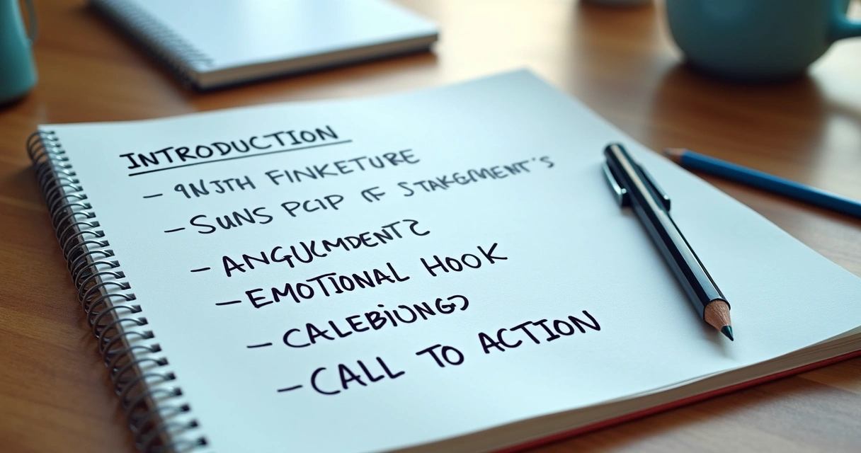 Estrutura visual de um roteiro de post para LinkedIn 