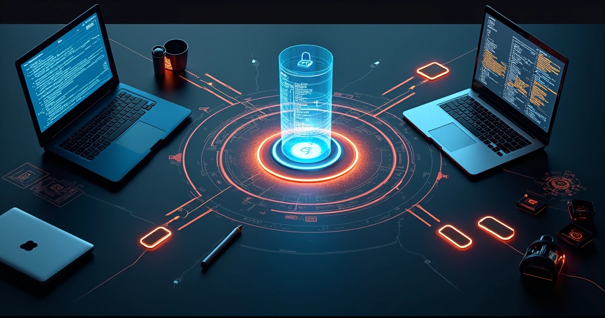 Diagrama de fluxo de propriedade intelectual entre duas empresas de tecnologia em joint venture 
