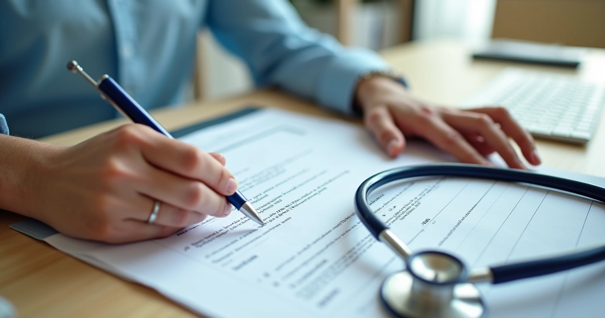 Script impresso para secretária de clínica médica 