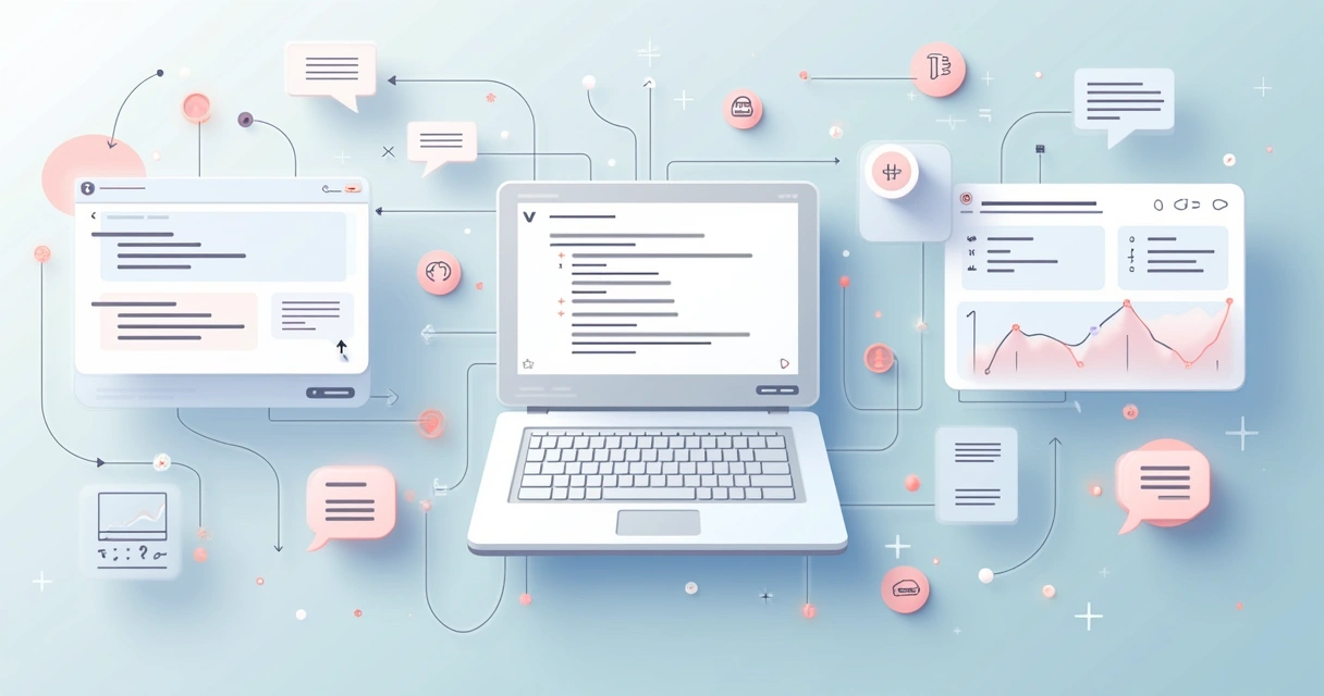 Diagrama de fluxos mostrando a criação, execução e validação de prompts para IA 
