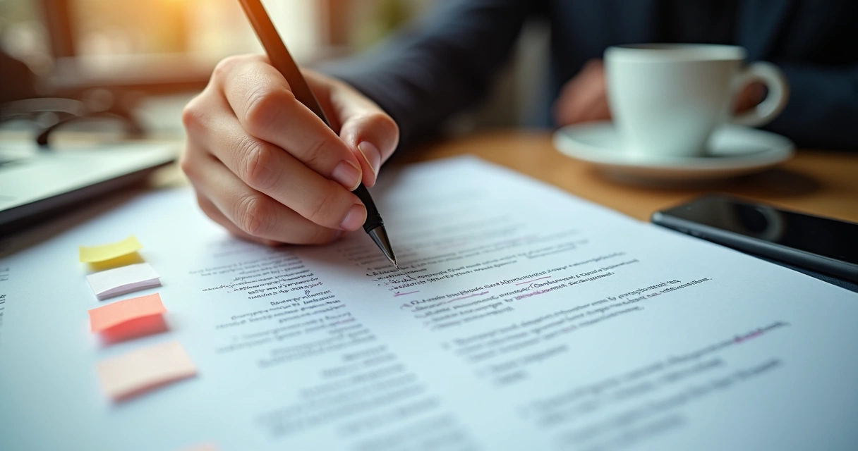 Anotações de roteiro de vendas em telefone 