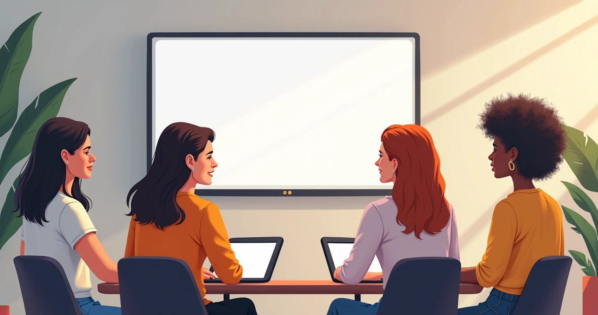 Equipe de vendas em pequenas empresa analisando metas mensais juntos 