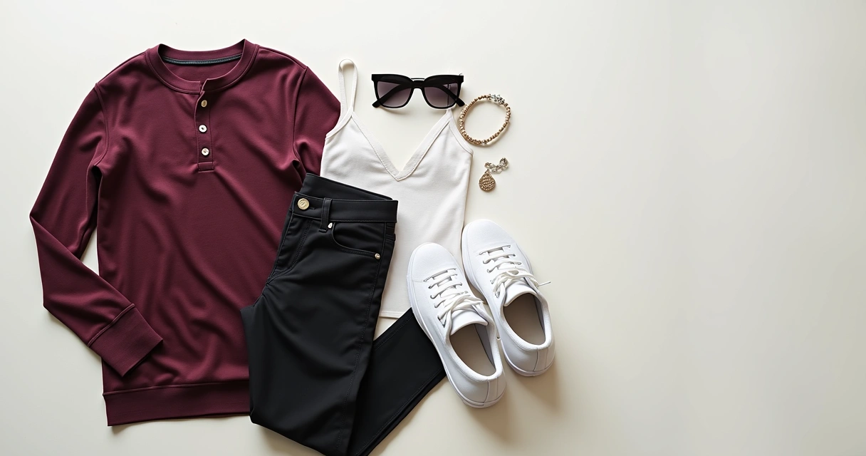 Roupas e acessórios para encontro romântico