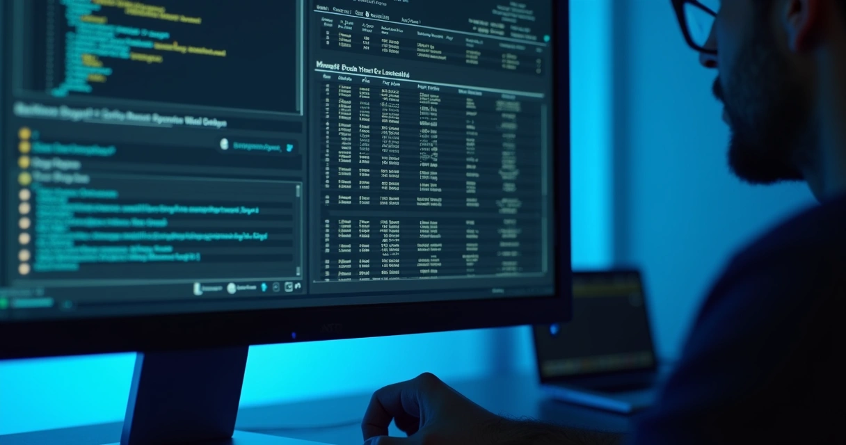 Tela de computador mostrando relatório de auditoria de processos digitalizados 