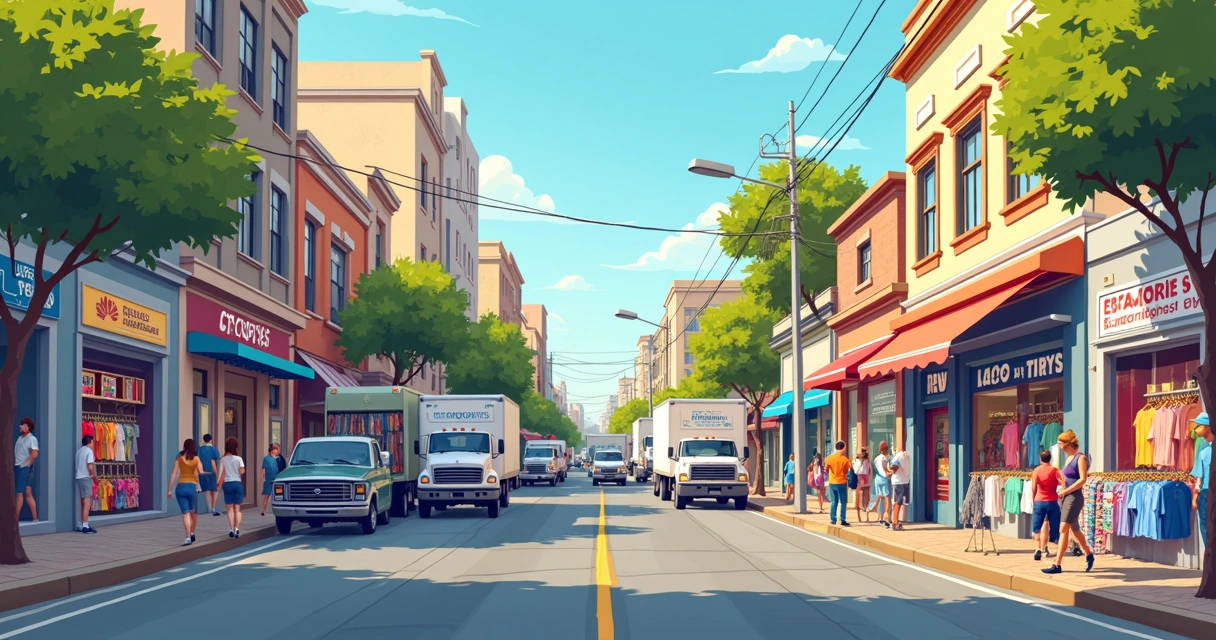 Rua Bresser com estamparias de camisetas no Brás SP 