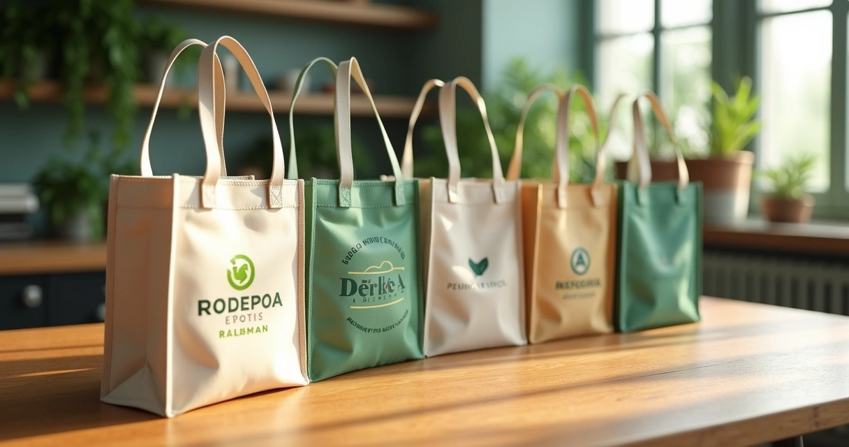 Sacolas ecológicas personalizadas com logotipo 
