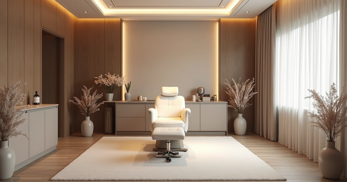 Sala de atendimento clínica moderna 