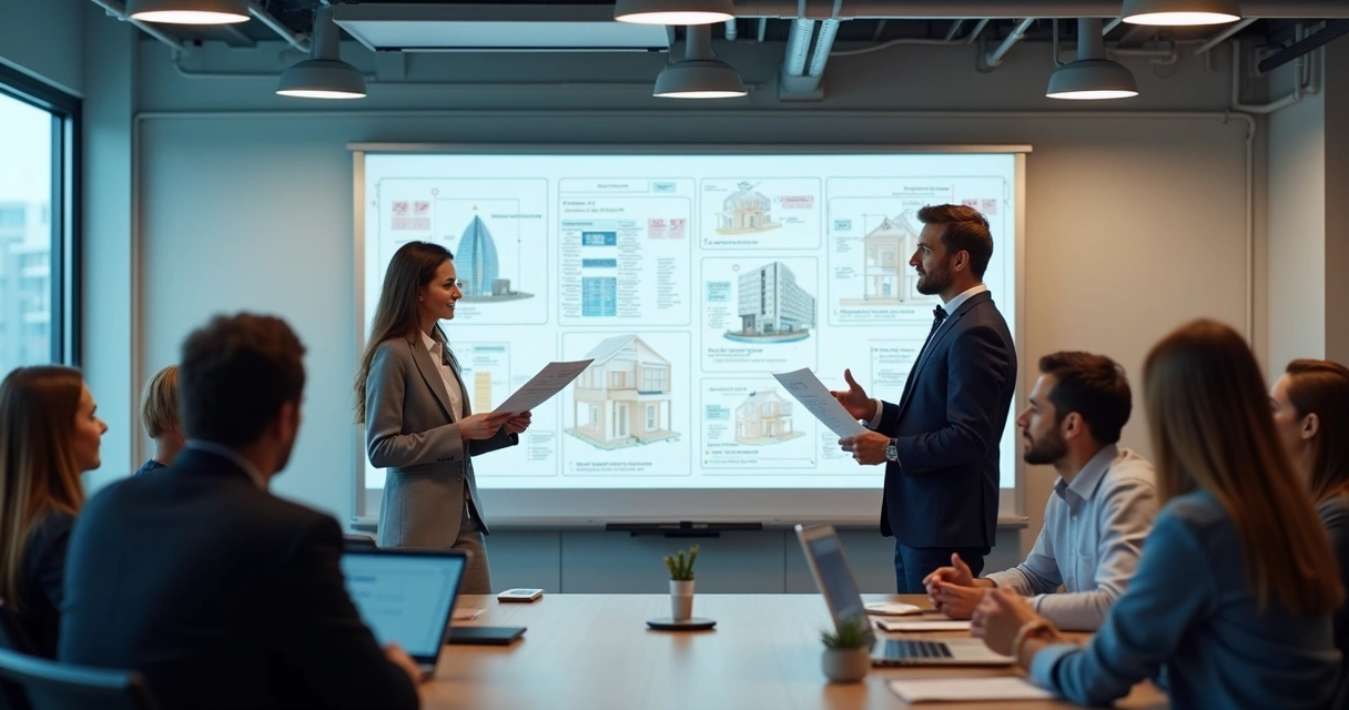 Alunos em sala de aula participando do curso técnico presencial em transações imobiliárias 