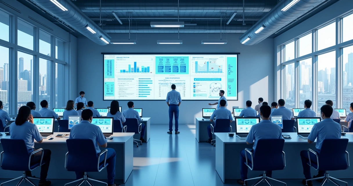 Ambiente de treinamento industrial digitalizado