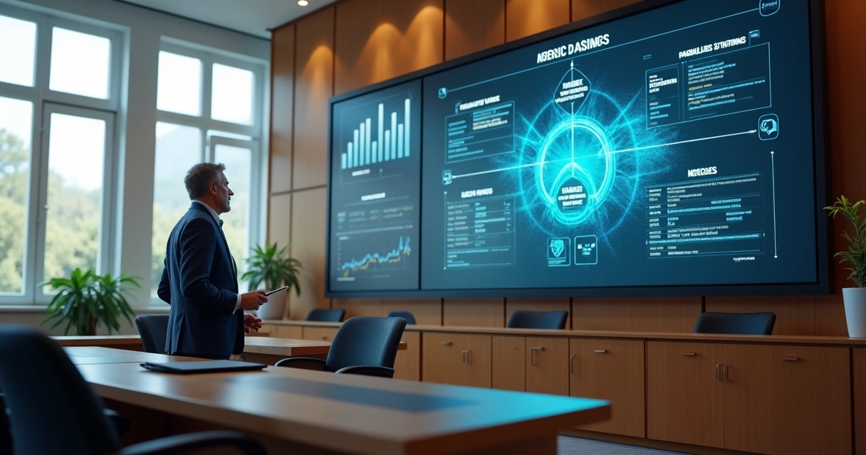 Servidor de câmara trabalha em painel digital, visualizando dados legislativos 