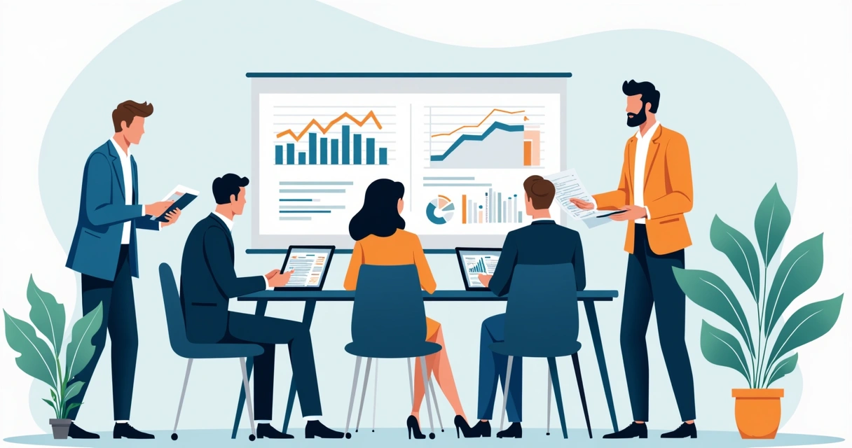 Empreendedores negociando valor de empresa em sala de reunião 