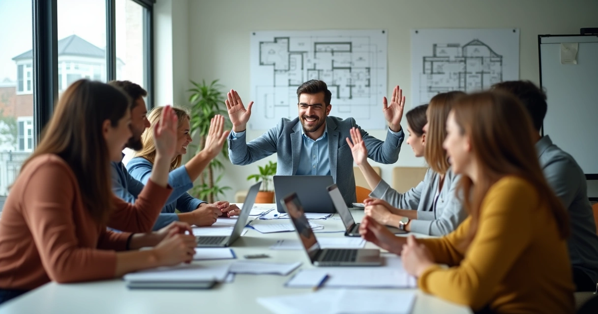 Síndico em assembleia discutindo regras da lavanderia com moradores 