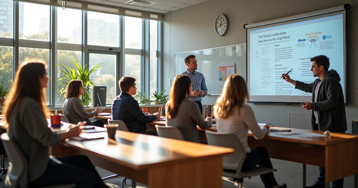 Jovens em sala de aula universitária australiana 