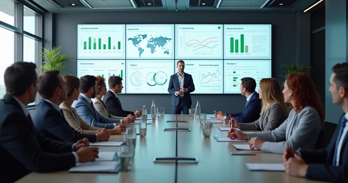 Sala de treinamento de vendas com tecnologia integrada 