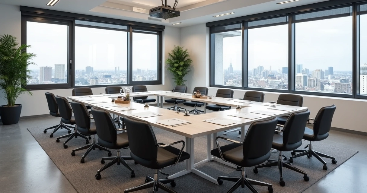 Sala moderna de associação pronta para locação, mobiliada e arrumada 