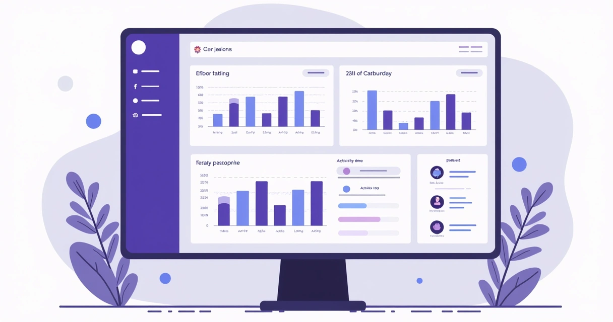 Sales automation dashboard with graphs and partner performance stats 