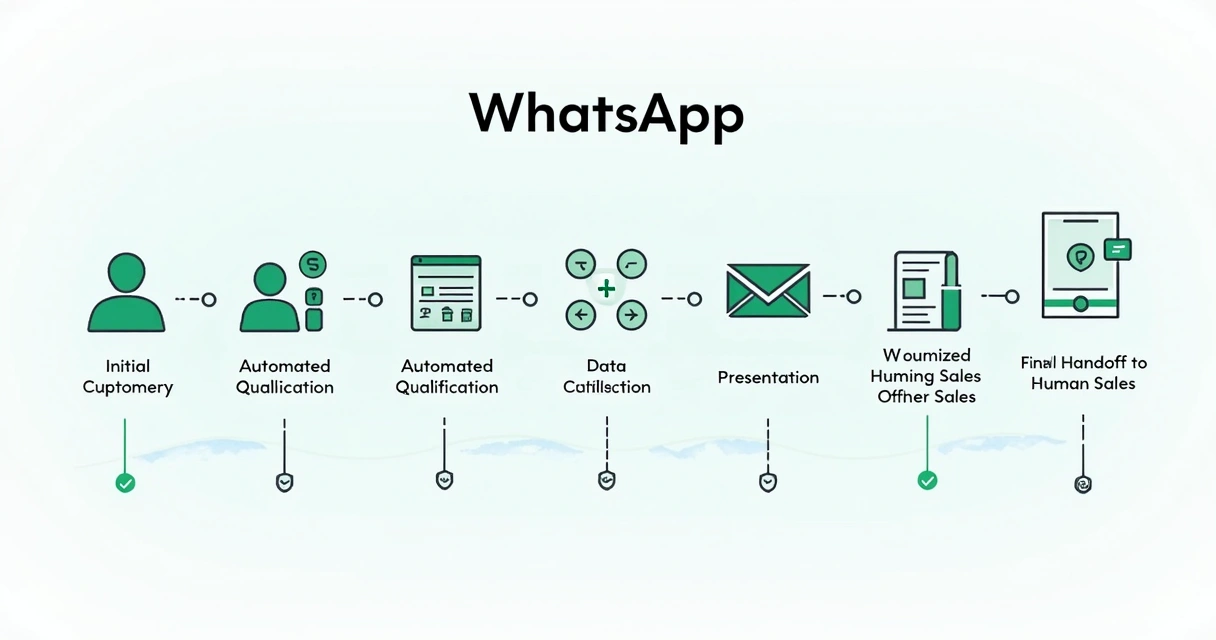 Representação do fluxo de automação de vendas