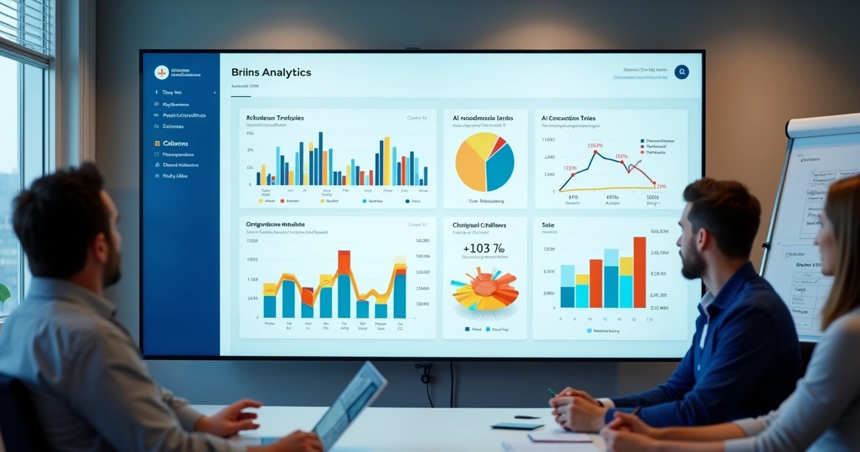 Sales analytics dashboard for AI-driven lead qualification