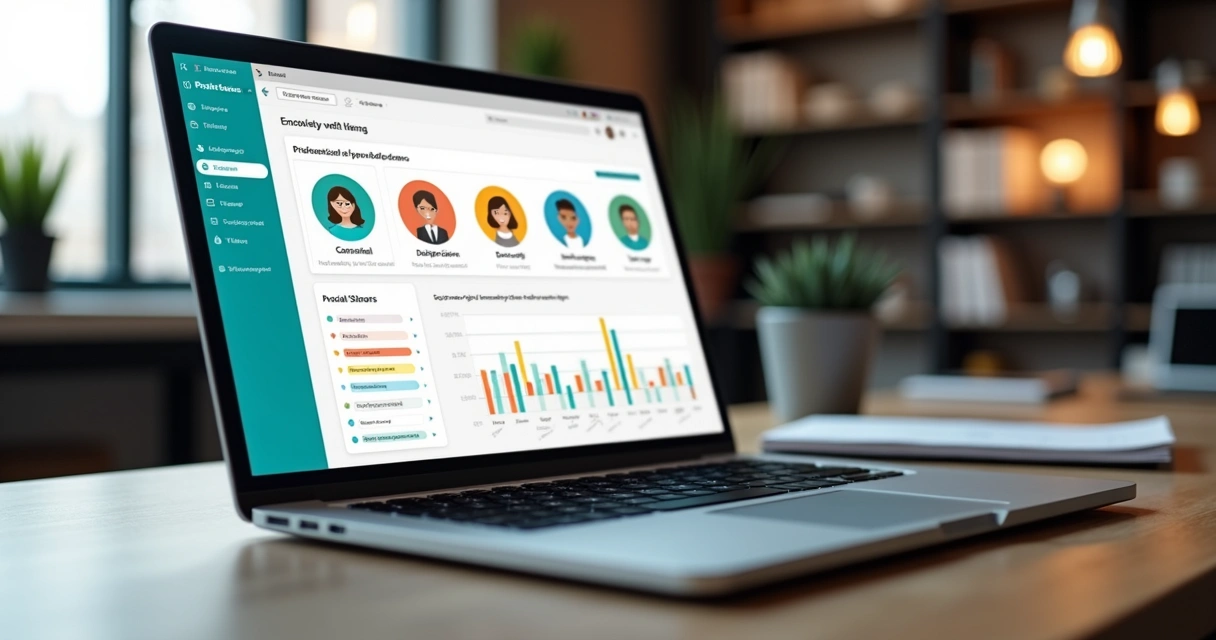 Curso online sobre saúde emocional em tela de notebook corporativo