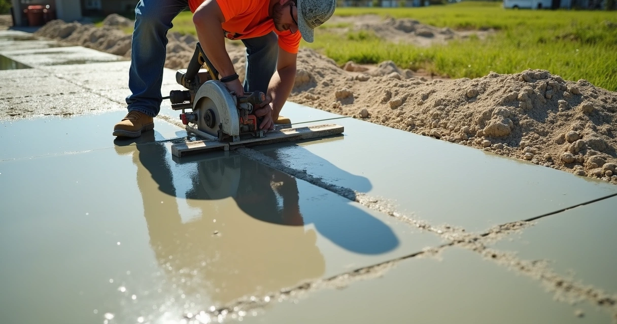 Saw-cutting pressure-relief joints in Florida concrete slab