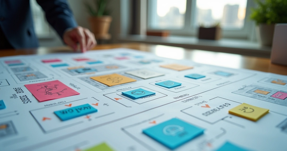 Architectural diagram for a scalable web project with highlights on modularity and cloud