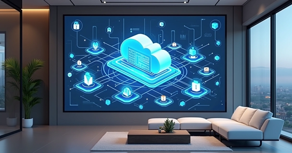 Diagram of scalable cloud backend infrastructure