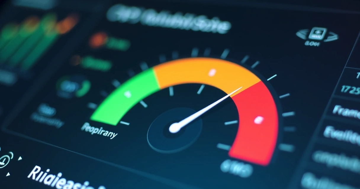 Gráfico colorido demonstrando nível de confiabilidade de dados 