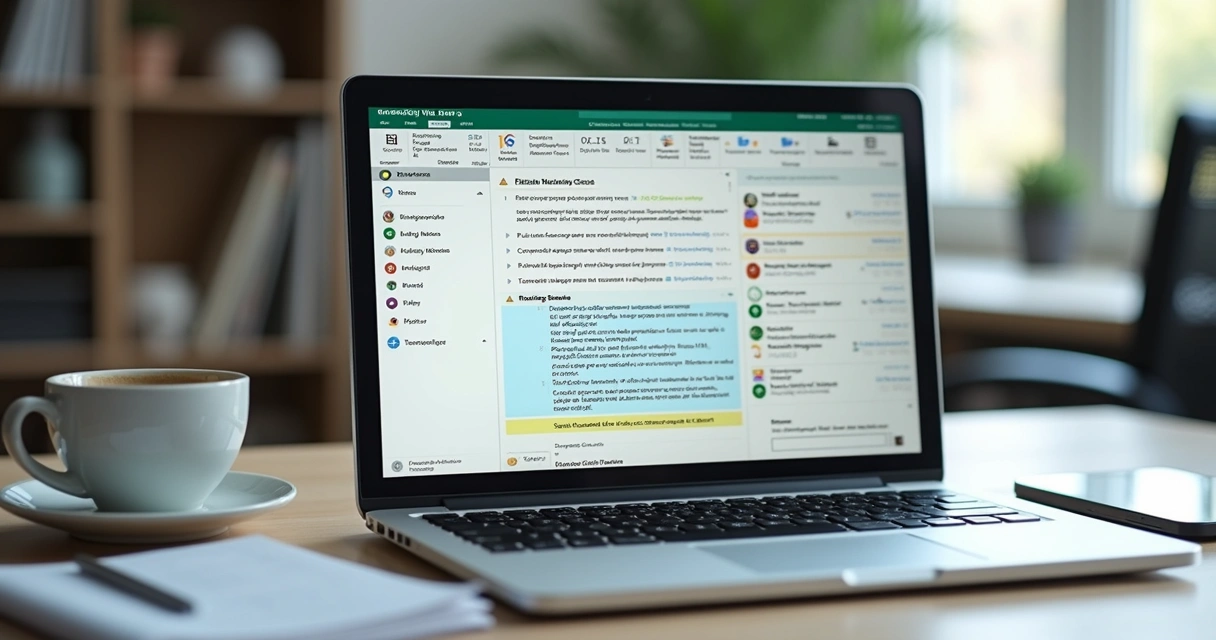Trecho de script de vendas flexível visualizado na tela de notebook