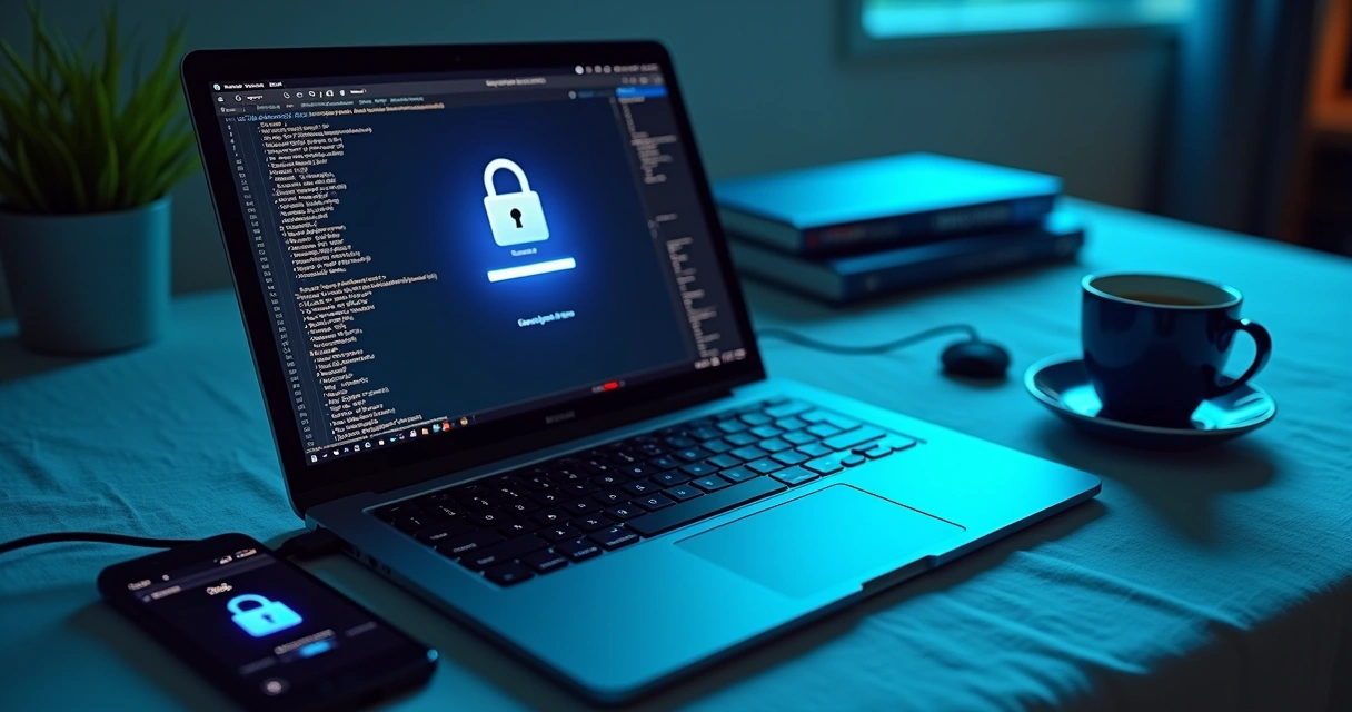 Secure remote work environment with authentication devices