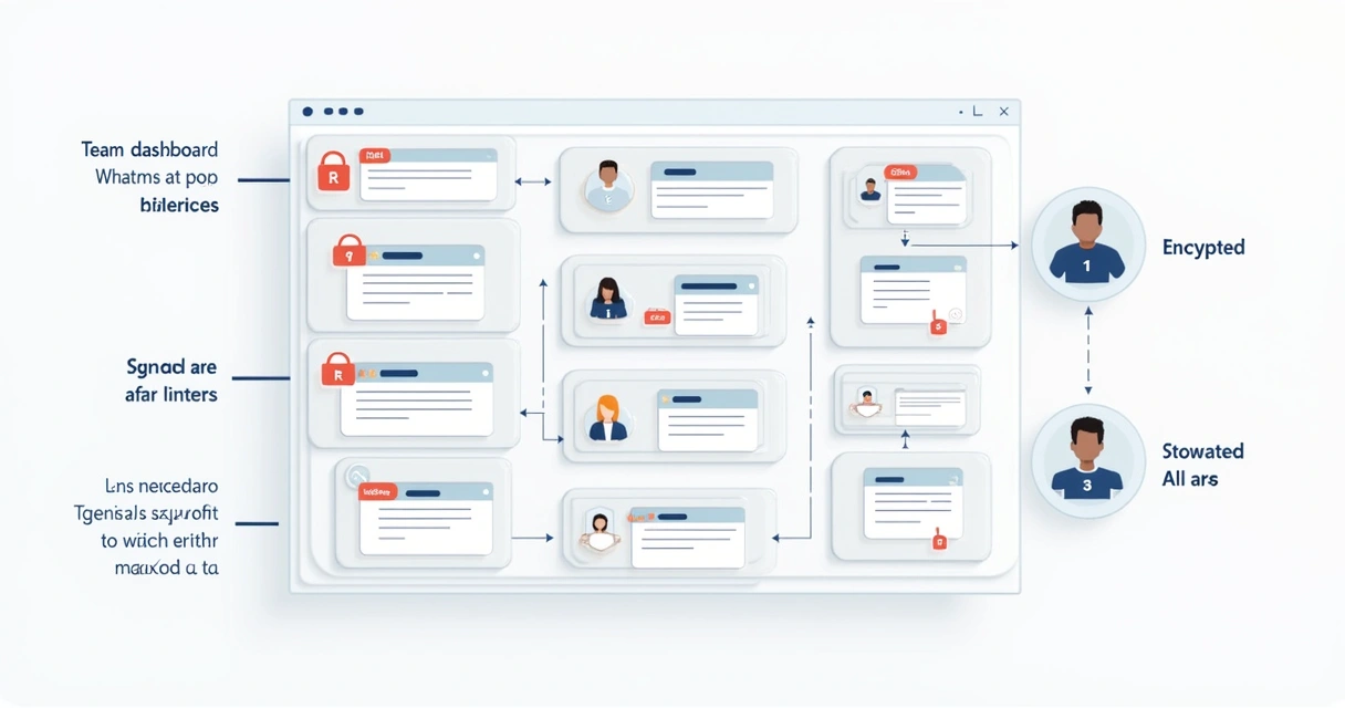Team dashboard showing synced market signals with lock icons and clear audit trails. 