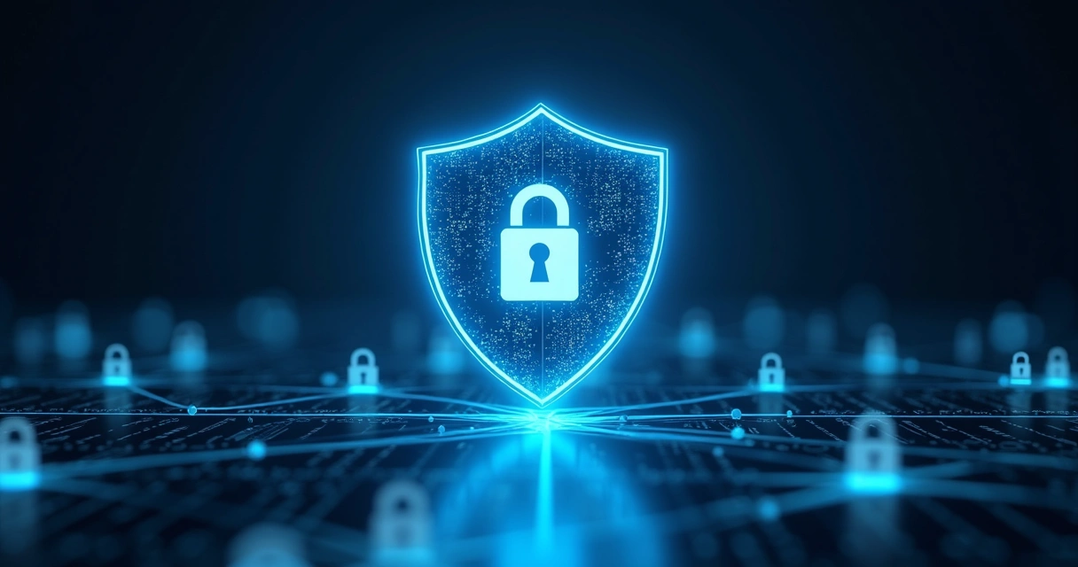 API data protected by digital shield and padlocks