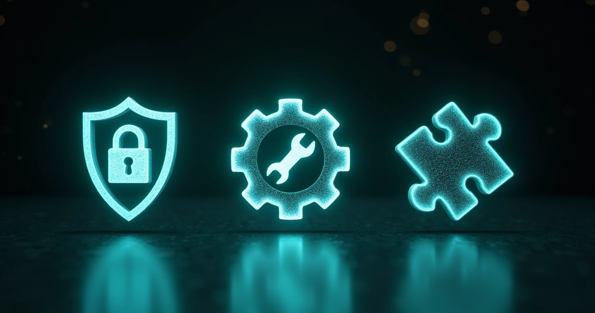 Security, code maintainability, and customization symbols 