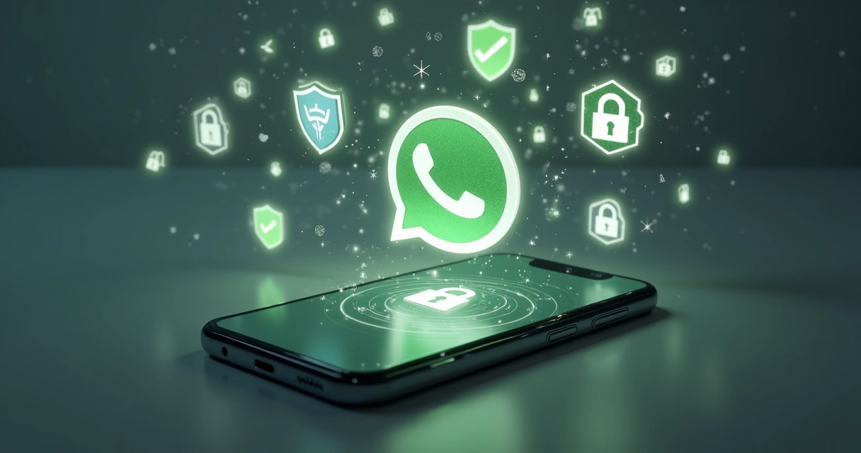 Símbolos de segurança em atendimento digital no WhatsApp 