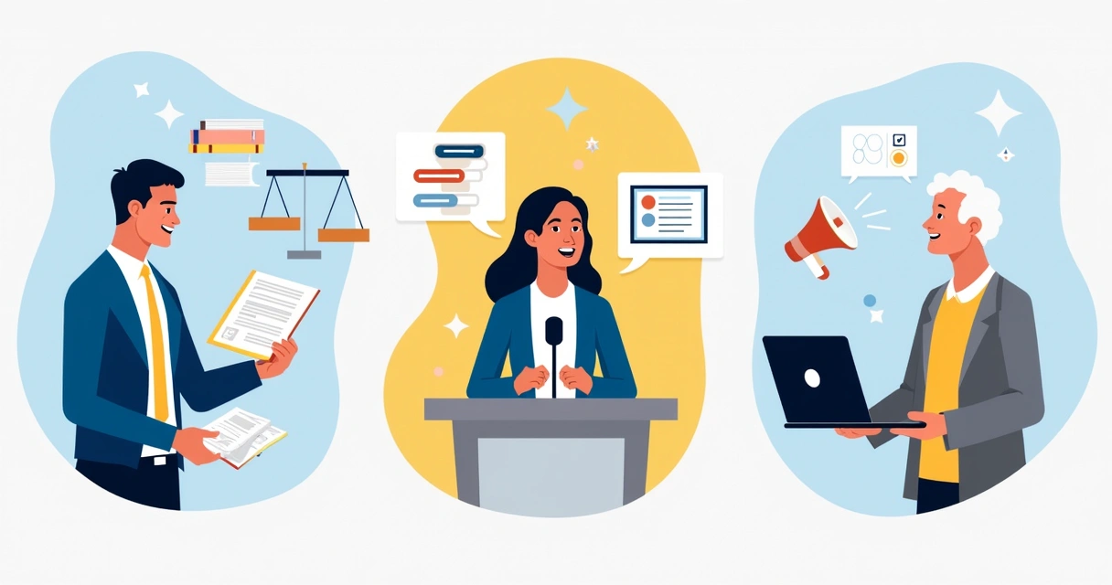 Painel ilustrando personas e segmentos associados