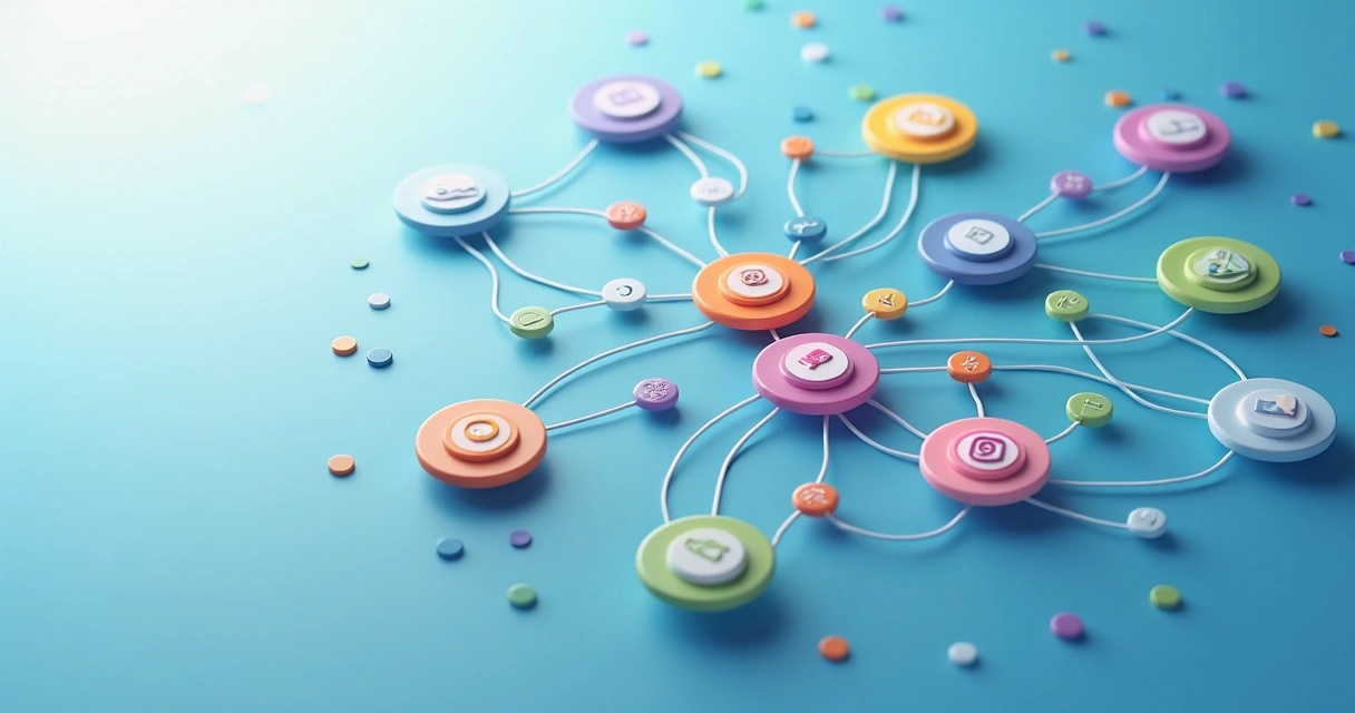 Segmentação de audiência em canais digitais diversos com gráficos 