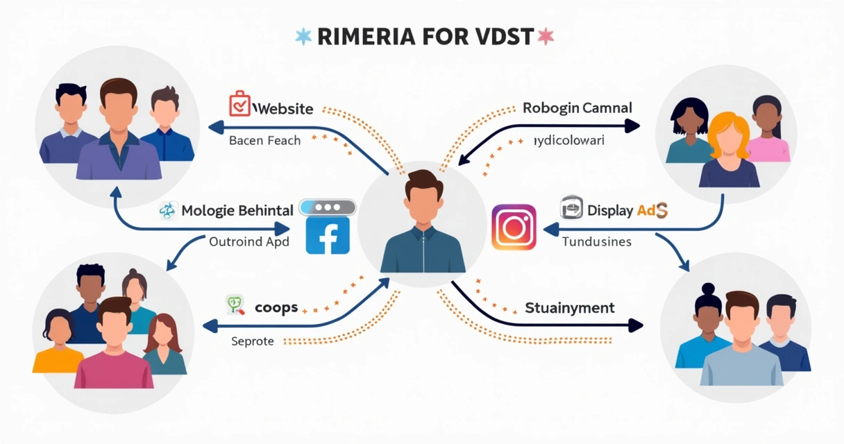 Gráfico ilustrando a segmentação de audiência em retargeting 