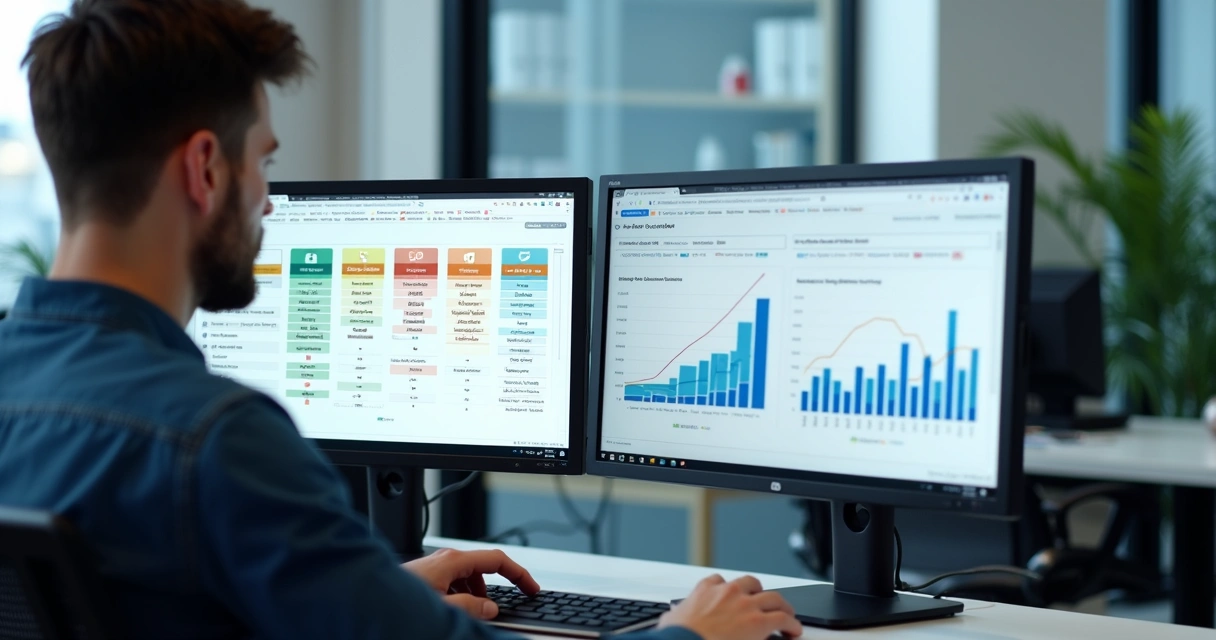 Tela mostrando diversos segmentos de leads em automação B2B 