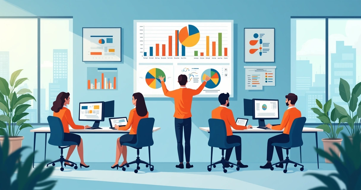 Análise avançada de segmentação de marketing digital com gráficos e dados