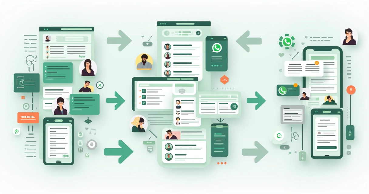Fluxo de segmentação de contatos e envios por etapas 